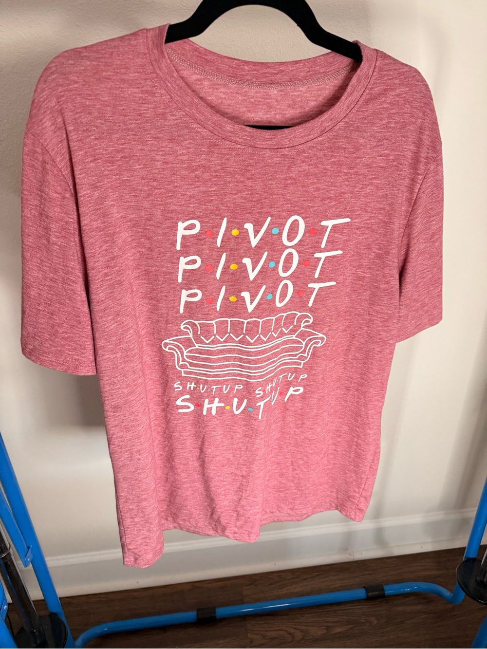 Unbranded Women's Pink 'Pivot' Graphic Short Sleeve Tee